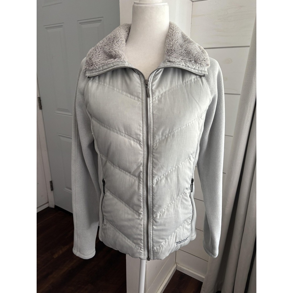 Marmot M  Light Gray Puffer Jacket